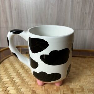 Boston Warehouse Black and White Cow Print Mug